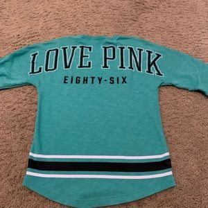 Pink green sweatshirt size xs barely worn